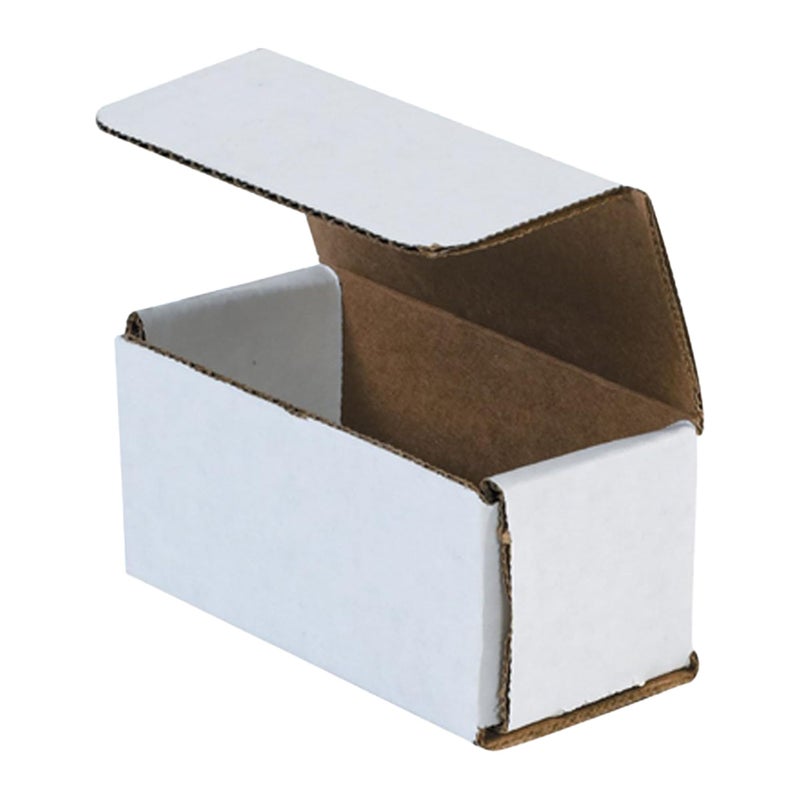 Aviditi White Corrugated Cardboard Mailing Boxes, 4 "" x 2 "" x 2 "" (Pack of 50) Crush-Proof Mailers, Small Cardboard Boxes for Shipping, Packing, Moving, and Storage - Image 1
